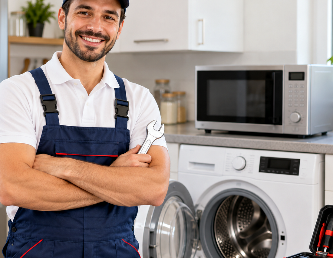 Representative image of a washing machine technician